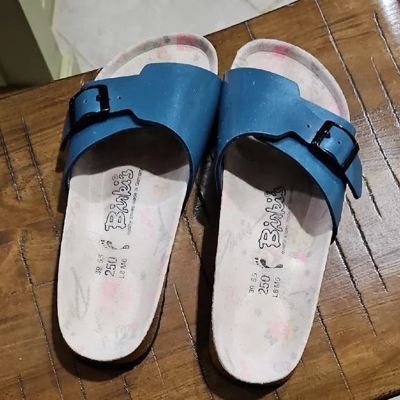 Birkenstock | Shoes | Birkenstock Blue Womens Sandals | Poshmark display picture 1